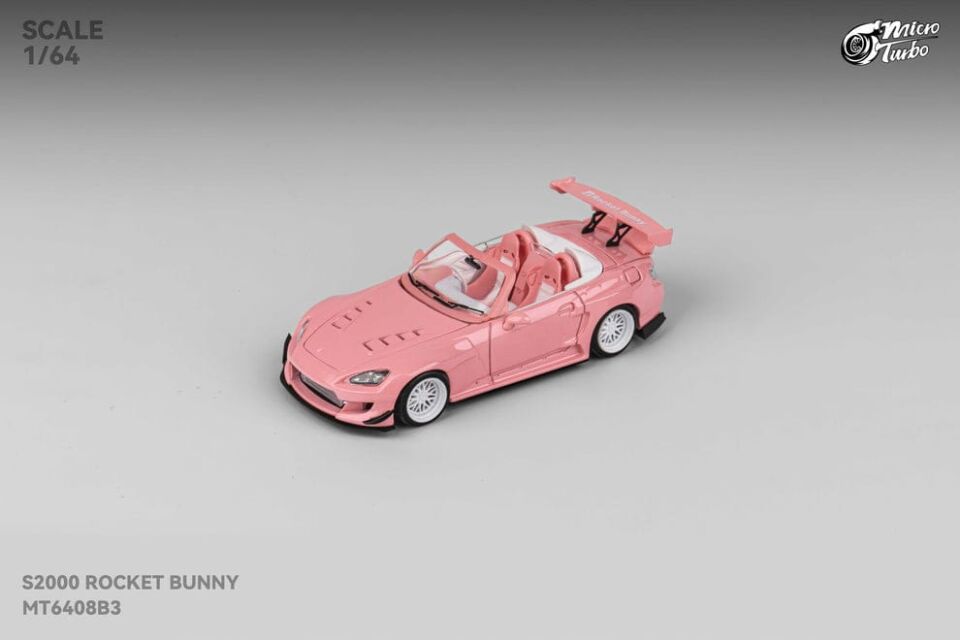 1/64 micro turbo Honda S2000 race car,  *valentine*, pink
