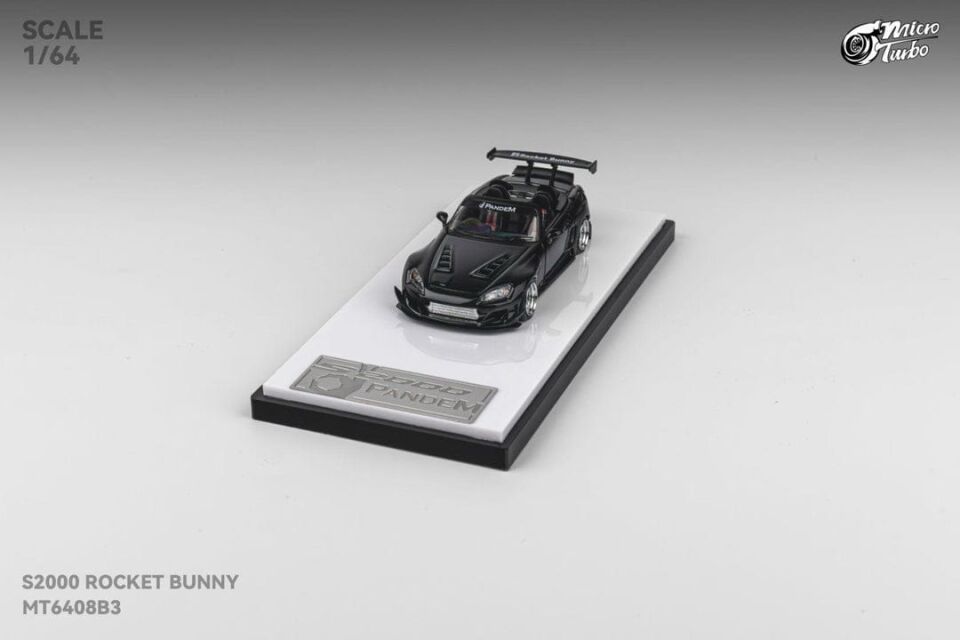 1/64 micro turbo Honda S2000 race car black