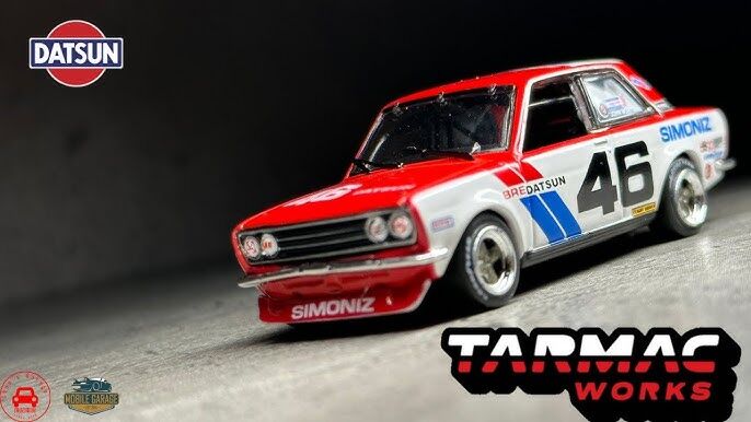 /64 1971 bre datsun 510 #46 john morton trans-am 2.5 championship, white/red/blue