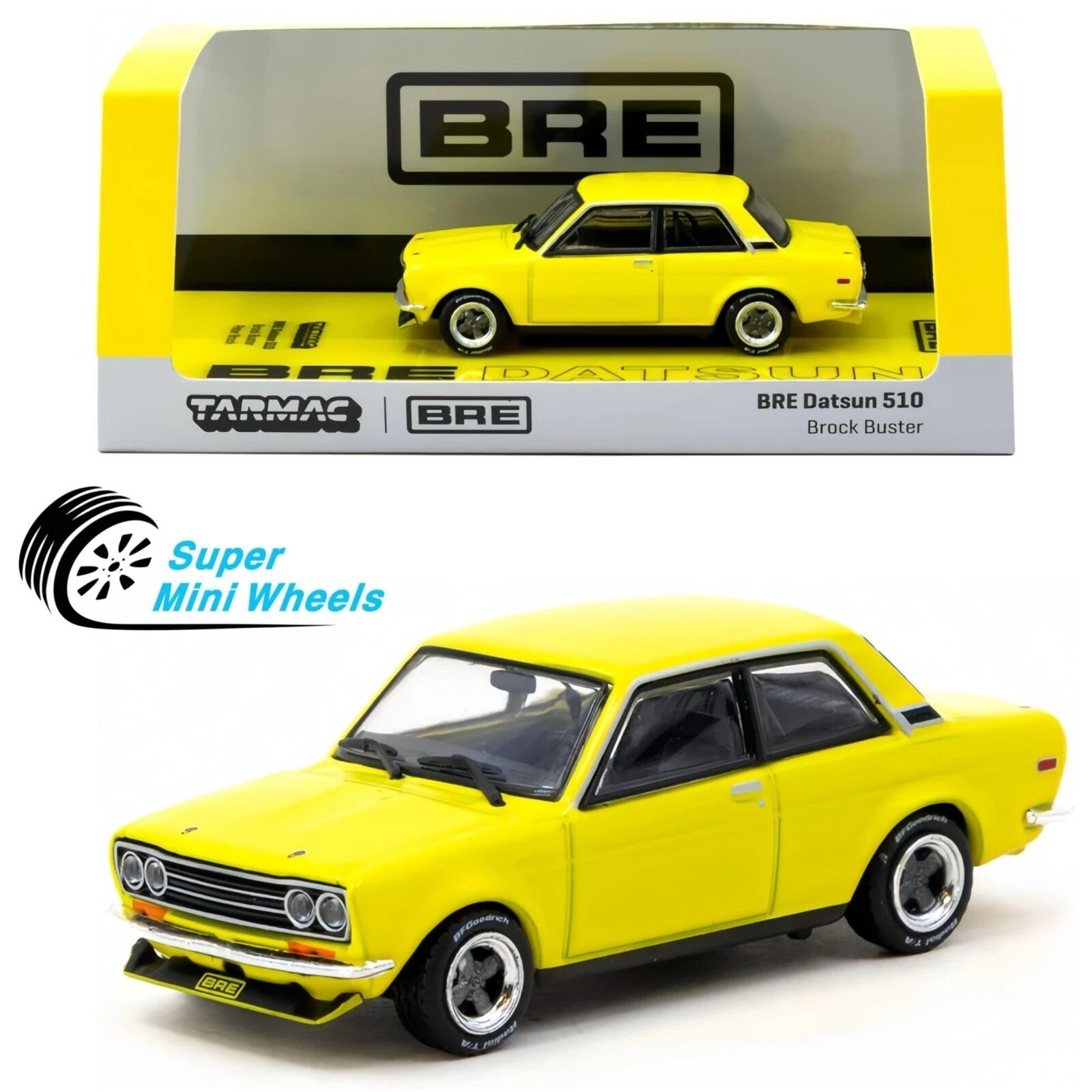 Tarmac Works Tarmac Works 1/64 BRE Datsun 510 Brock Buster Peter Brock – USA Special Edition -