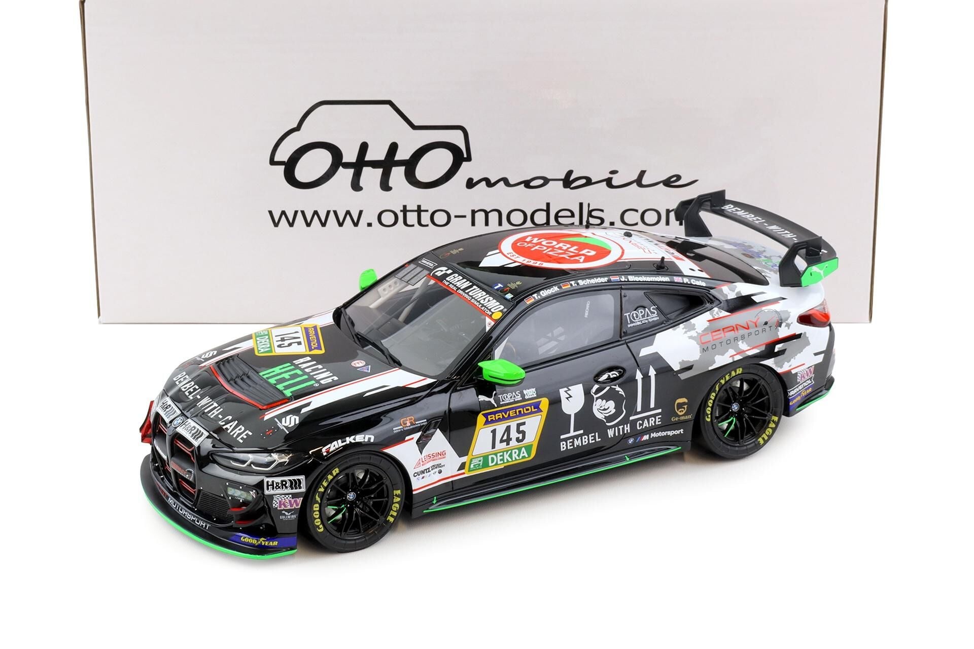 OT1172 1/18 2024 bmw m4 gt4 *resin series*, carny motorsport black