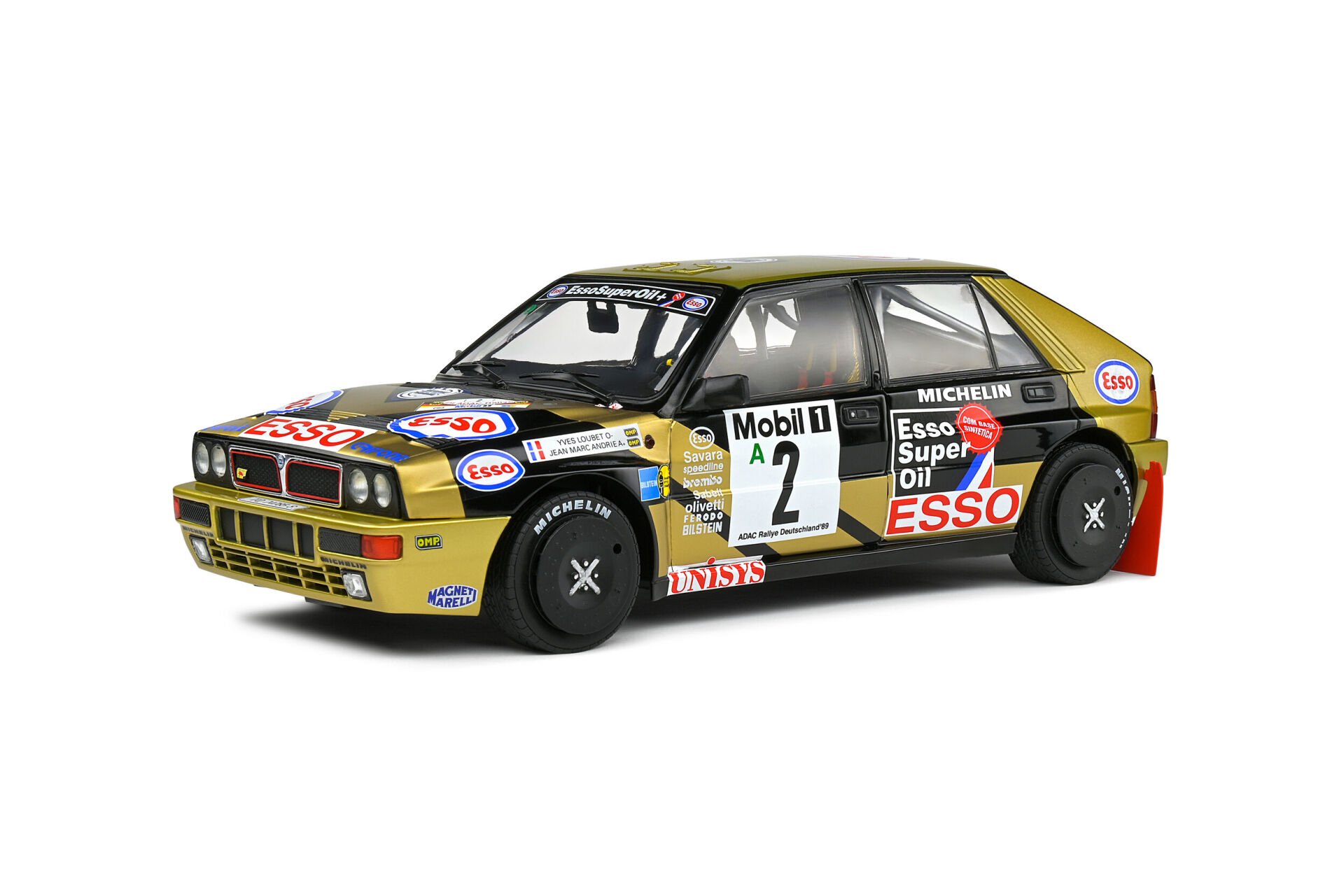 SOLIDO LANCIA DELTA HF INTEGRALE ADAC RALLY DEUTSCHLAND 1989 1:18