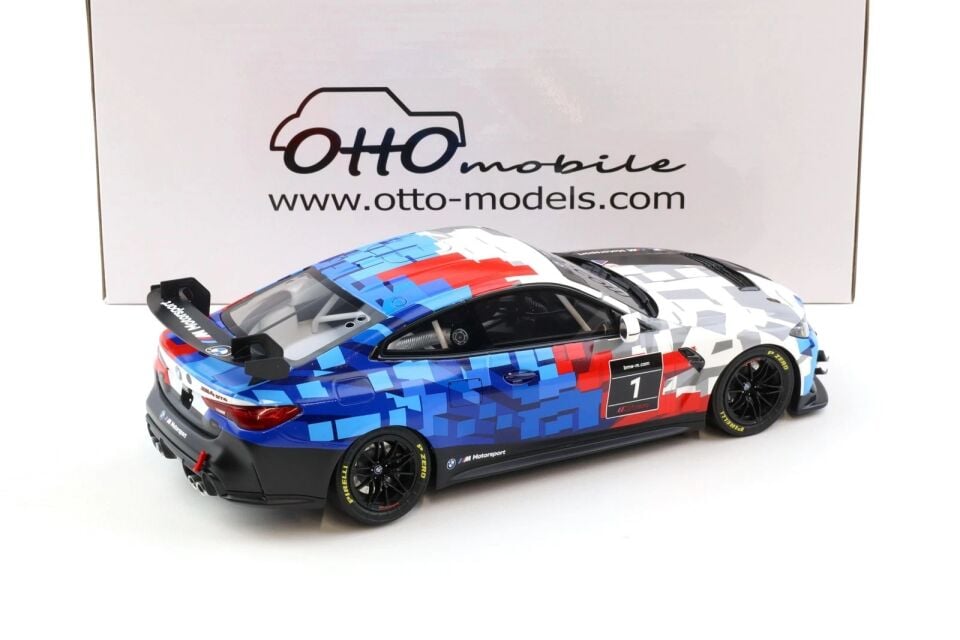 OT1125 2 1/18 2024 bmw m4 gt4 #1 *resin series*, white/red/blue