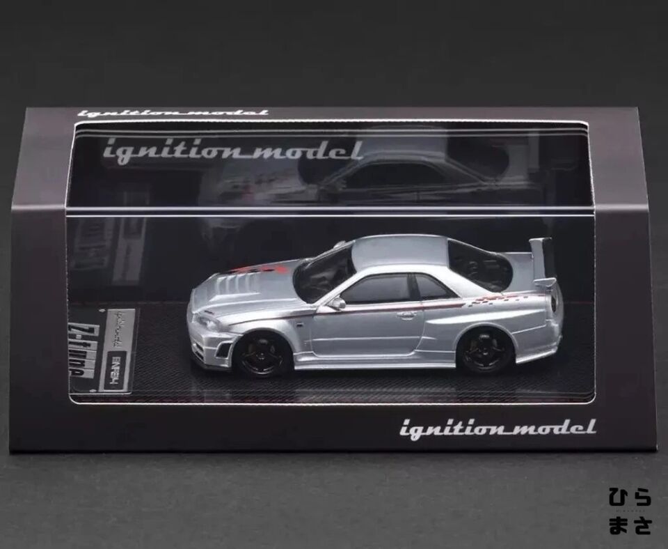 Ignition Model IG3840 1/64 Nismo R34 GT-R Z-tune Gümüş JDM