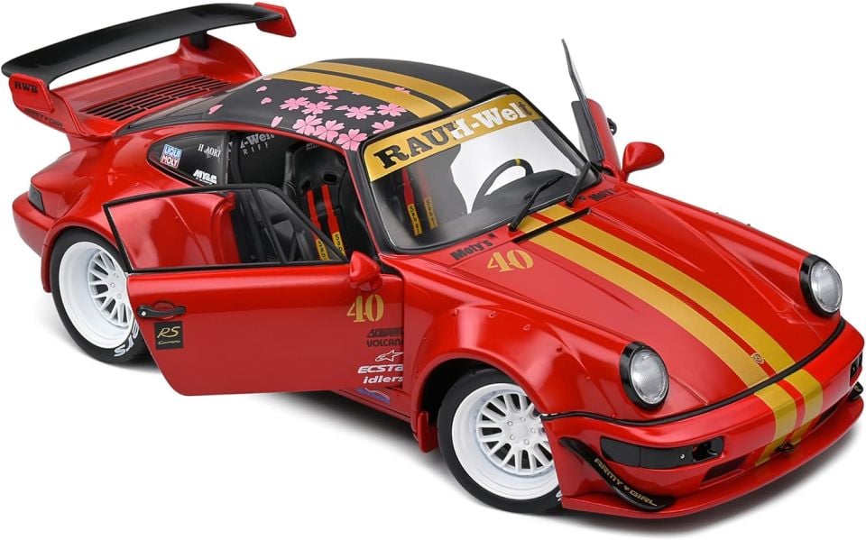 SOLIDO PORSCHE RWB BODYKIT RED SAKURA 2021 1:18 (S1807506)