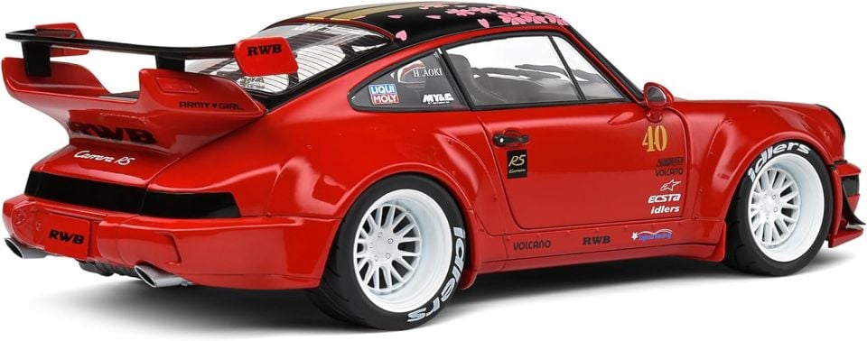 SOLIDO PORSCHE RWB BODYKIT RED SAKURA 2021 1:18 (S1807506)