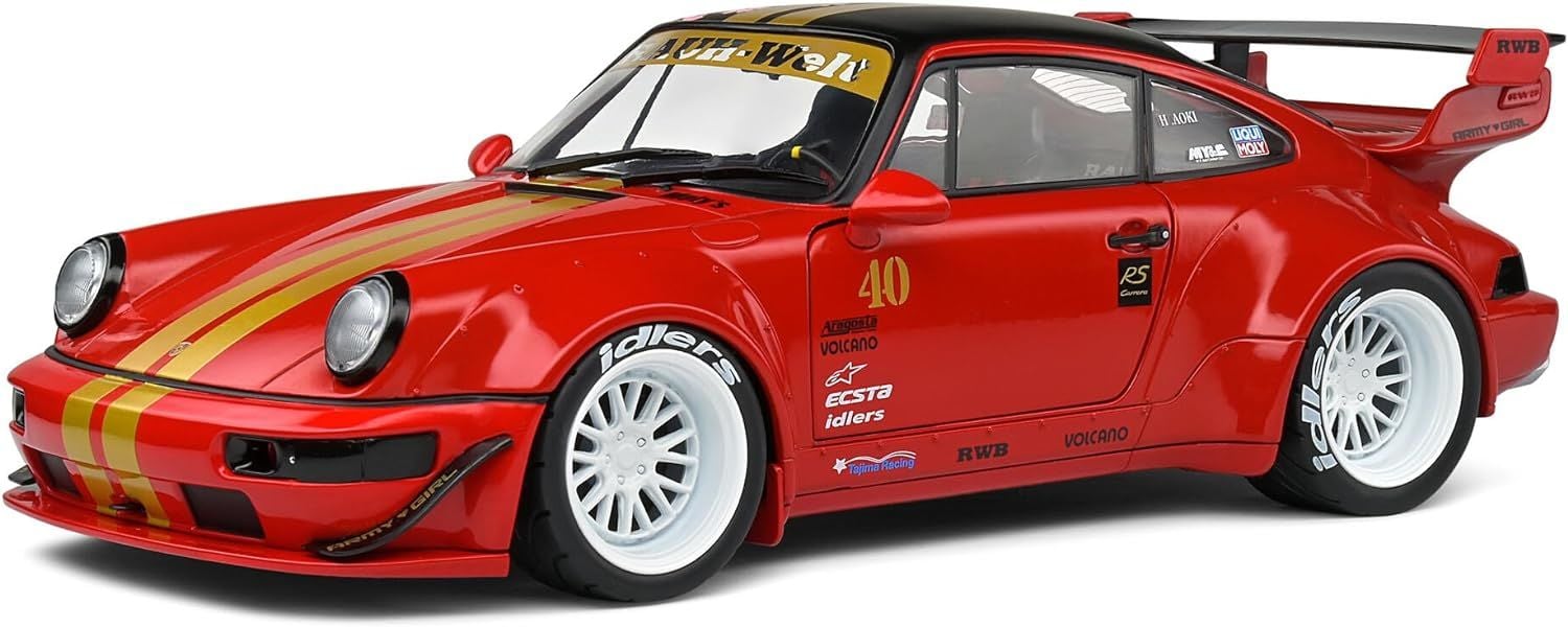 SOLIDO PORSCHE RWB BODYKIT RED SAKURA 2021 1:18 (S1807506)