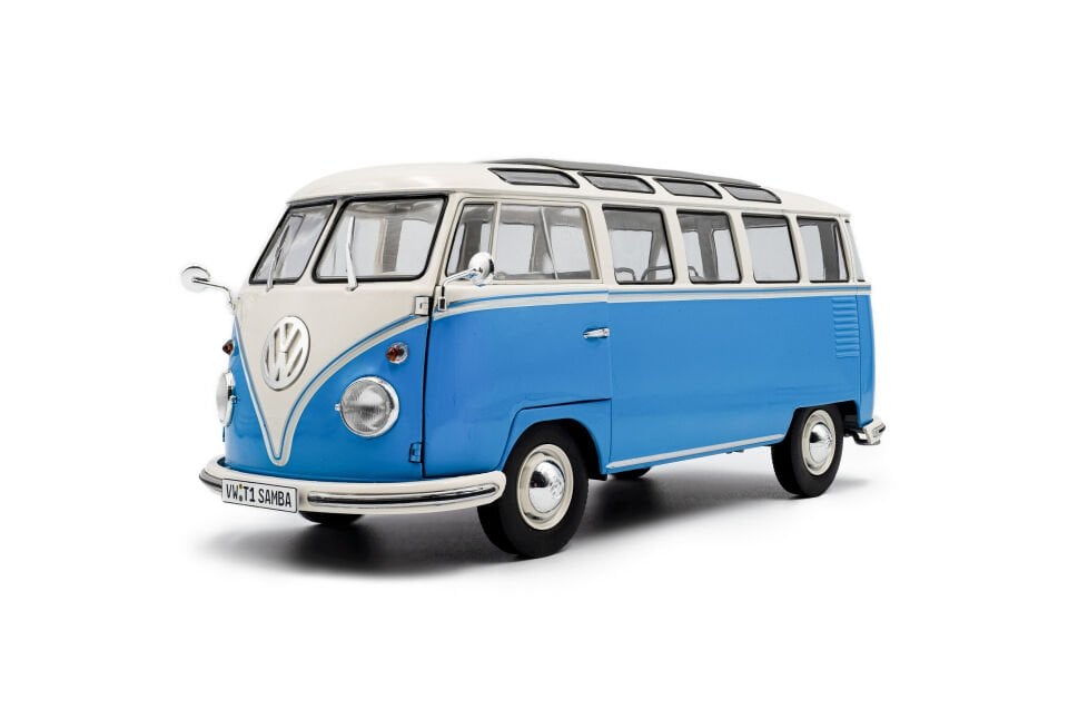 SOLIDO VOLKSWAGEN T1 SAMBA MAVİ 1:18