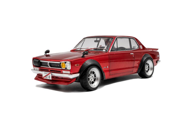 SOLIDO Nissan Skyline (C10) Hakosuka SOLIDO WORKS – Red Metallic – 1970