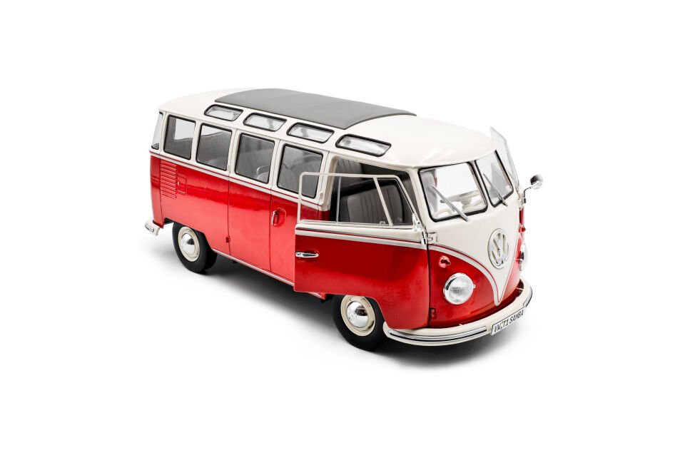 SOLIDO VOLKSWAGEN T1 SAMBA KIRMIZI 1:18