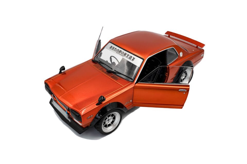 SOLIDO Nissan Skyline (C10) Hakosuka SOLIDO WORKS – orange metallic – 1970 S1813003