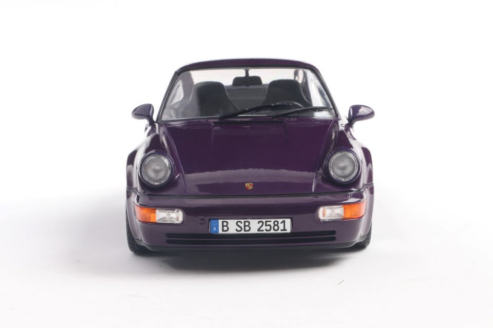 SOLIDO Porsche 911 (964) Turbo – Mor Metalik Mavi – 1990