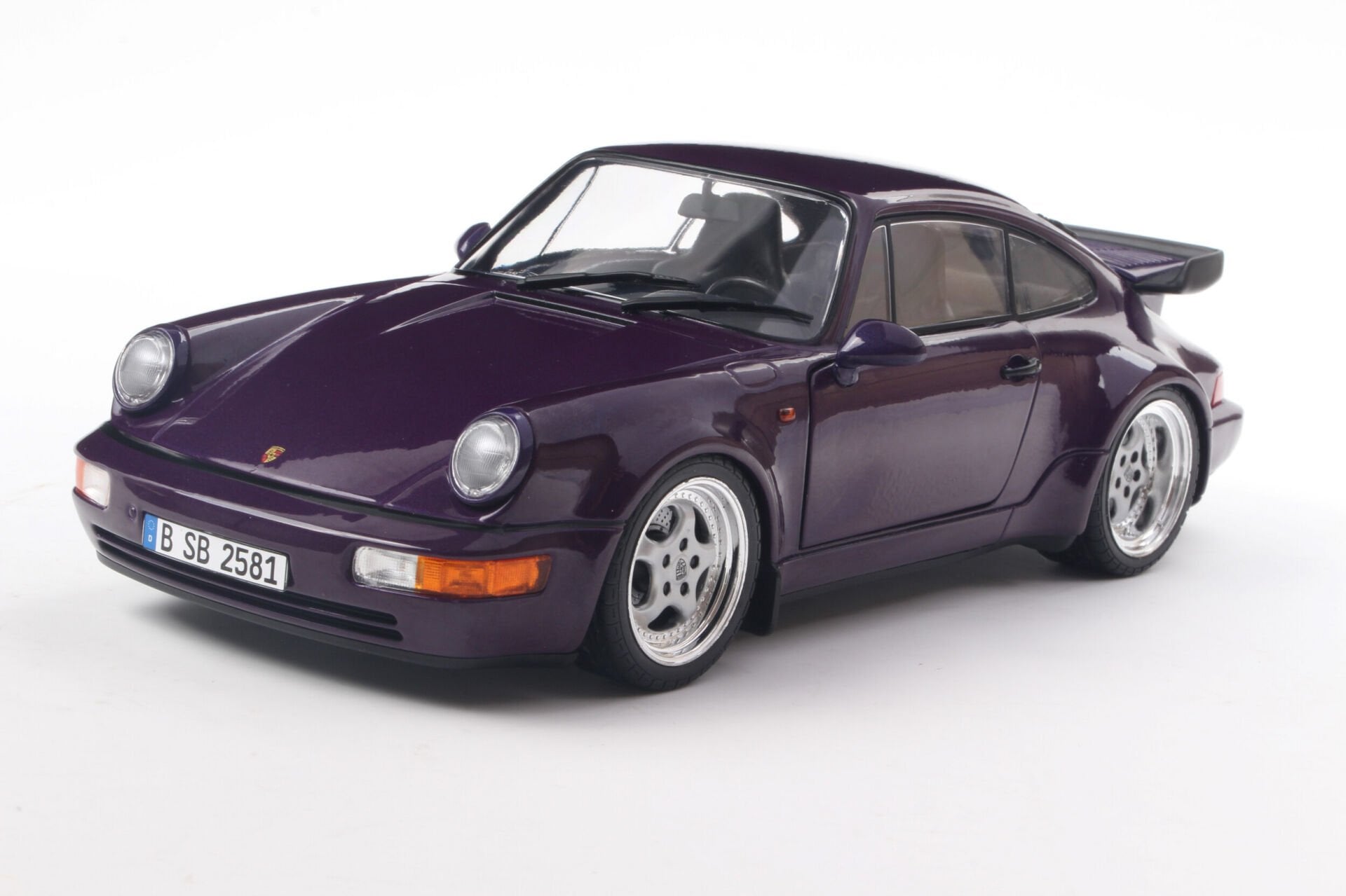 SOLIDO Porsche 911 (964) Turbo – Mor Metalik Mavi – 1990 S1803412