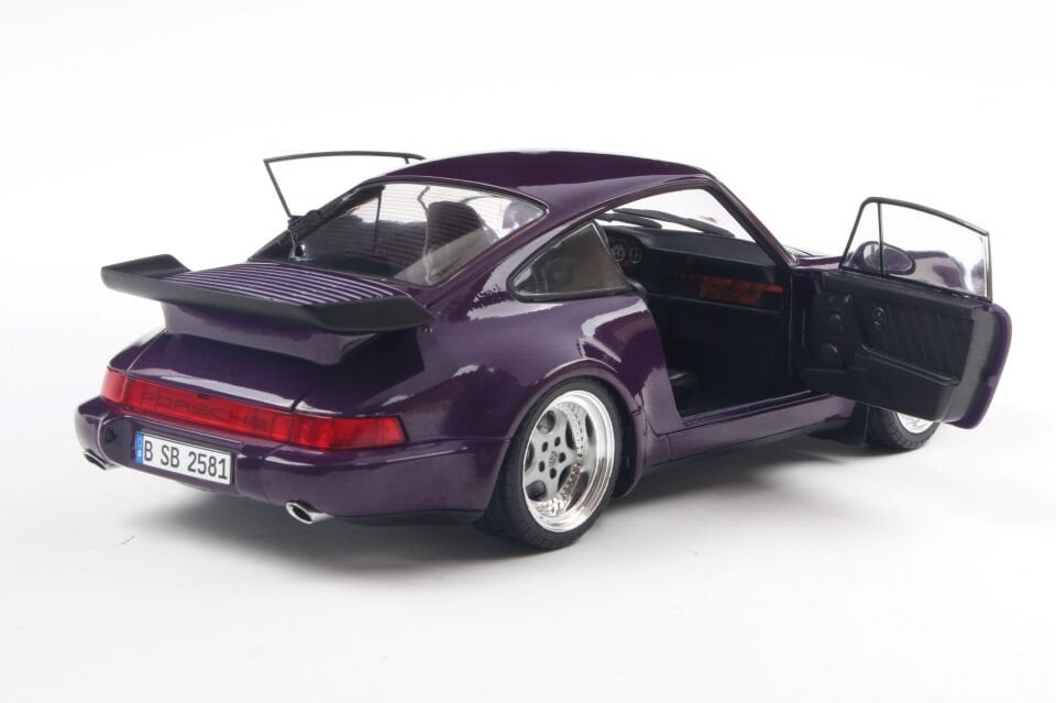 SOLIDO Porsche 911 (964) Turbo – Mor Metalik Mavi – 1990 S1803412