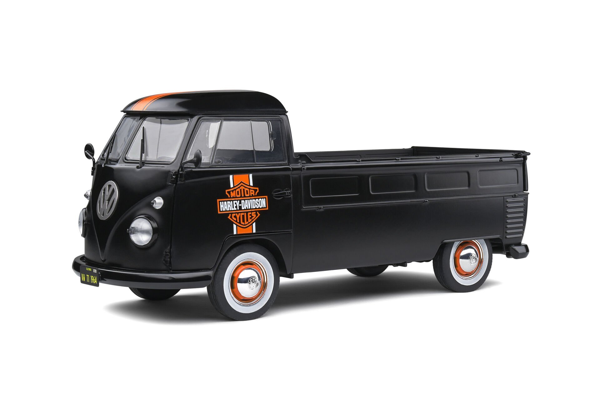 SOLIDO VOLKSWAGEN T1 PICK UP HARLEY-DAVIDSON 1:18
