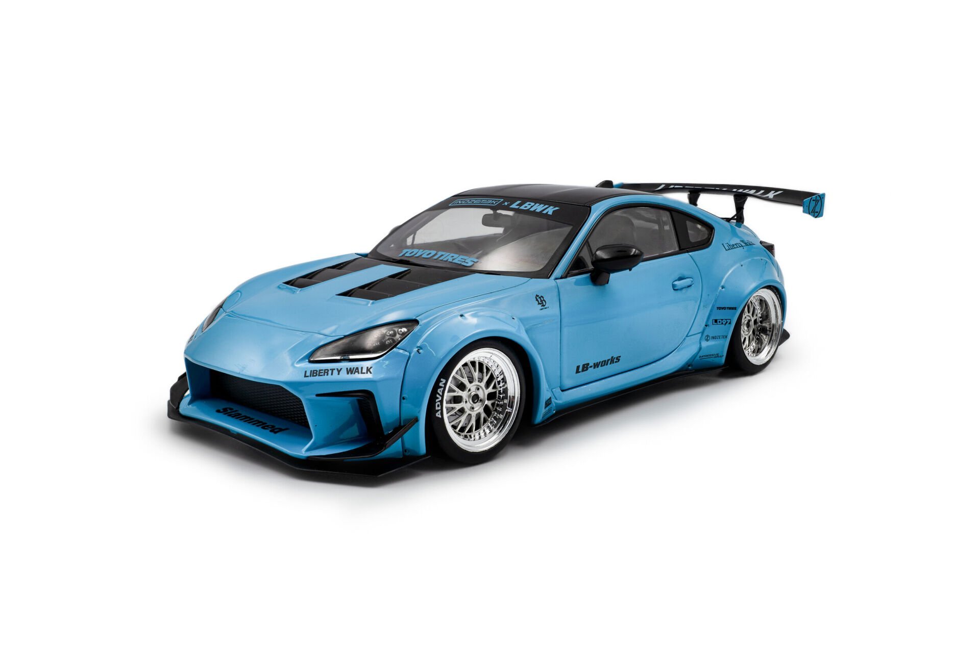 SOLIDO TOYOTA GR86 LIBERTY WORK BODY KIT MAVİ 1:18