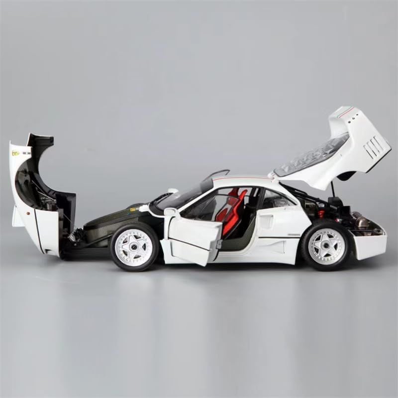 BBR FERRARI F40 METALLIC WHITE ITALIAN FLAG (BBRKS004) 1:18