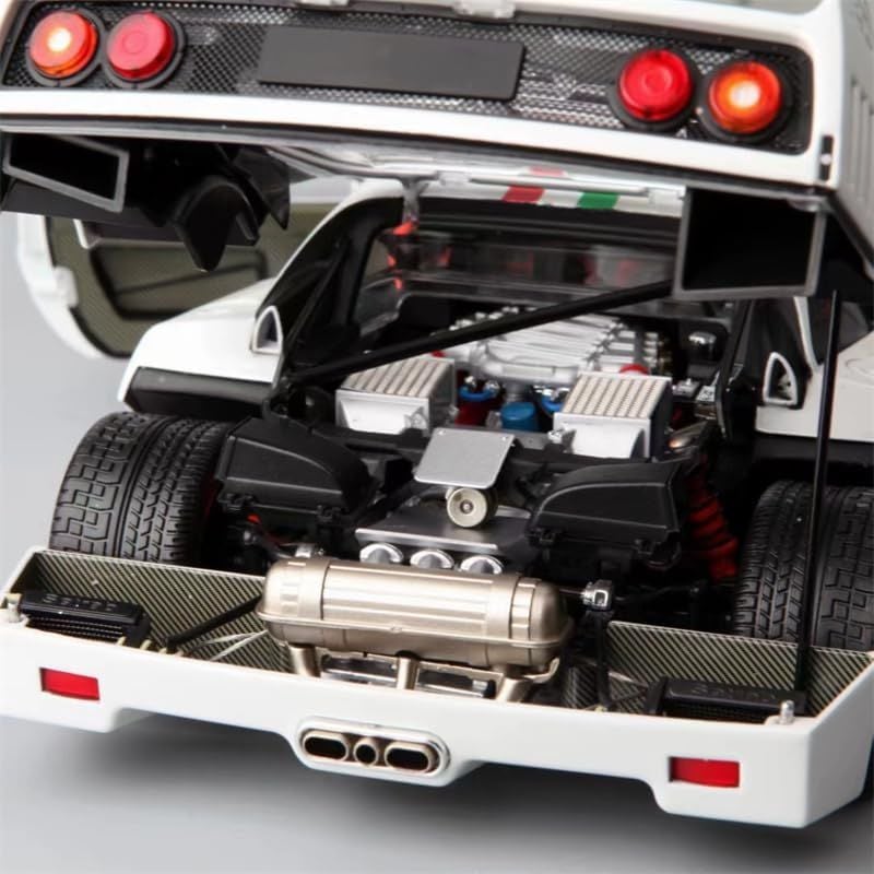 BBR FERRARI F40 METALLIC WHITE ITALIAN FLAG (BBRKS004) 1:18