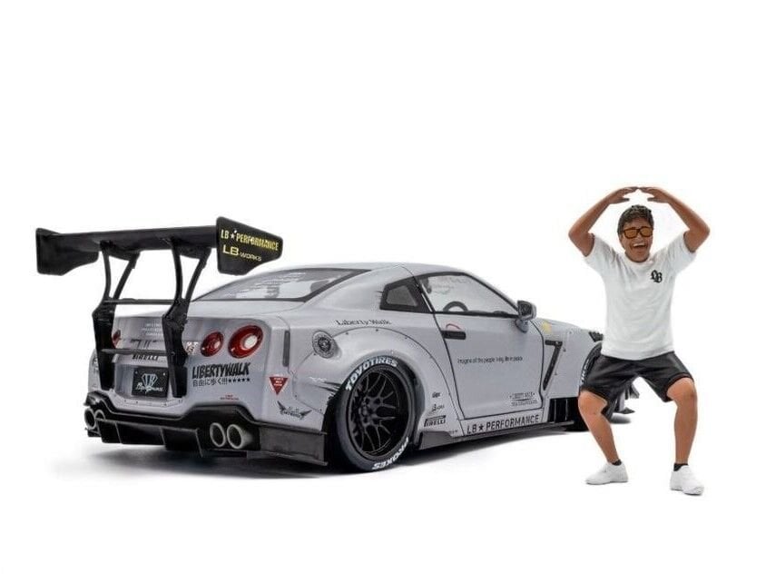 1:18 Solido 2024 Nissan GTR R35 Liberty Walk Edition With Wataru Kato Figurine