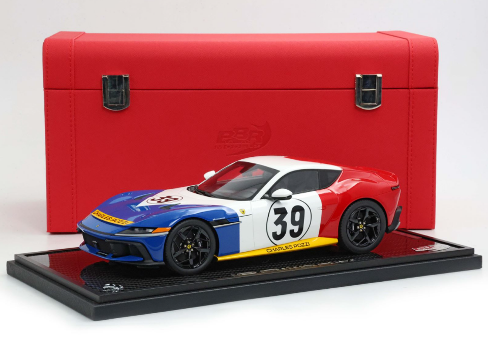 BBR Ferrari 12Cilindri Coupe - Special Box Tribute to Le Mans 1972 1:18