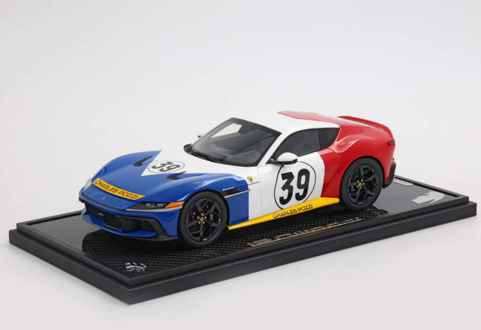BBR Ferrari 12Cilindri Coupe - Special Box Tribute to Le Mans 1972 1:18