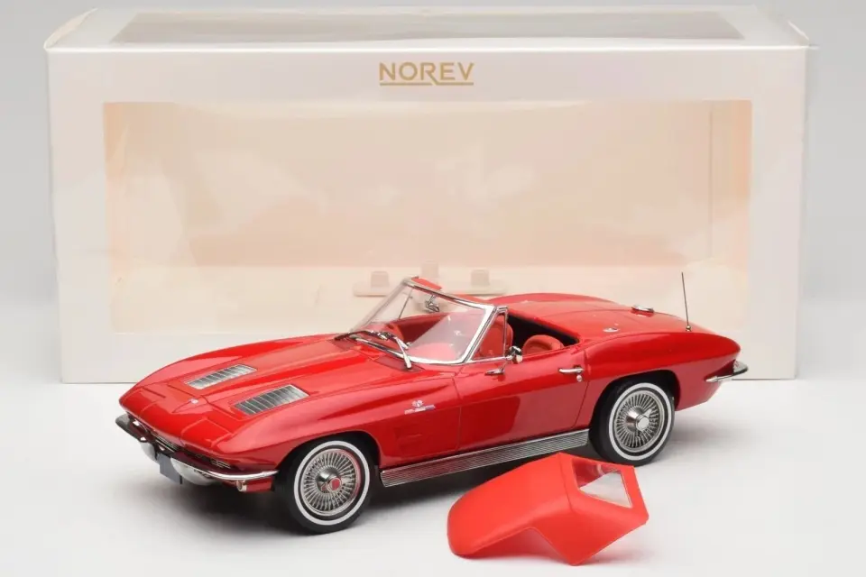 NOREV CHEVROLET CORVETTE STING RAY CONVERTIBLE 1963 (189056) 1:18