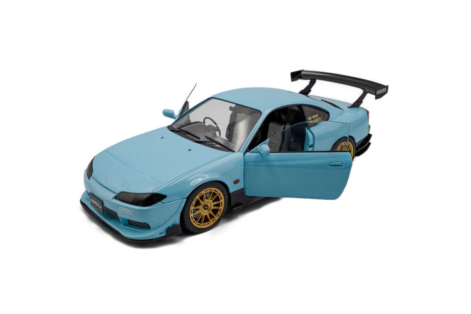 Nissan Silvia (S15) Spec-R Aero SOLIDO WORKS – BABY BLUE – 1999 Ref : S1812204