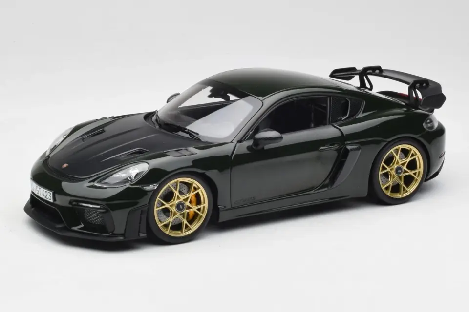 NOREV PORSCHE CAYMAN GT4 RS WEISSACH PACK BREWSTERGREEN 2023 1:18 (187250)