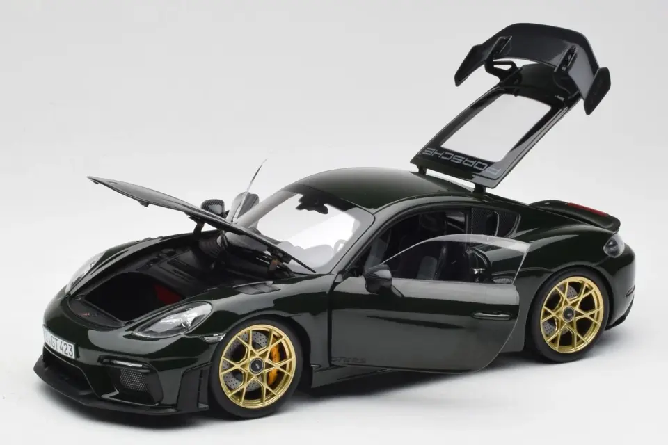 NOREV PORSCHE CAYMAN GT4 RS WEISSACH PACK BREWSTERGREEN 2023 1:18 (187250)