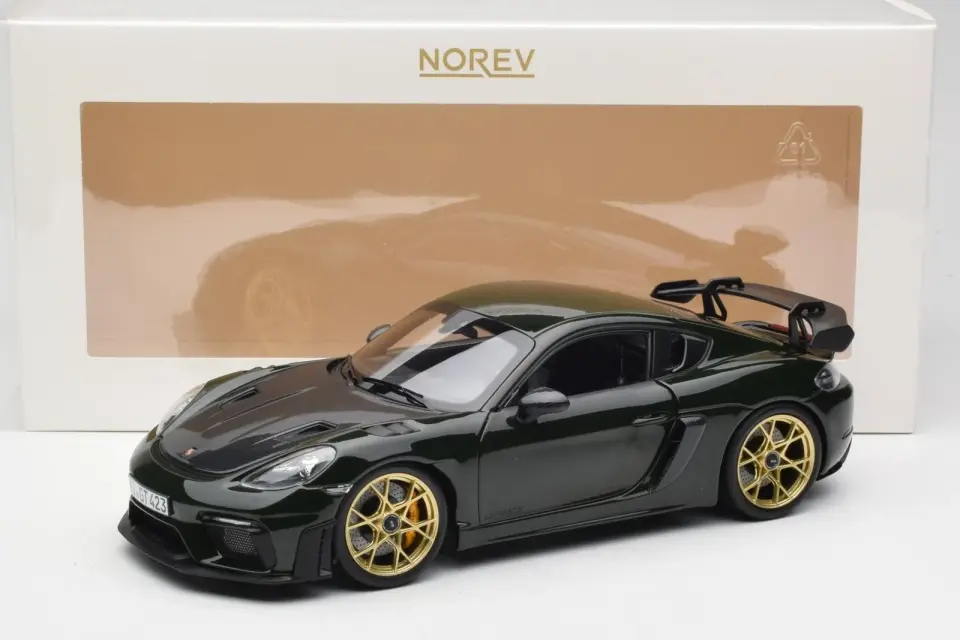 NOREV PORSCHE CAYMAN GT4 RS WEISSACH PACK BREWSTERGREEN 2023 1:18 (187250)