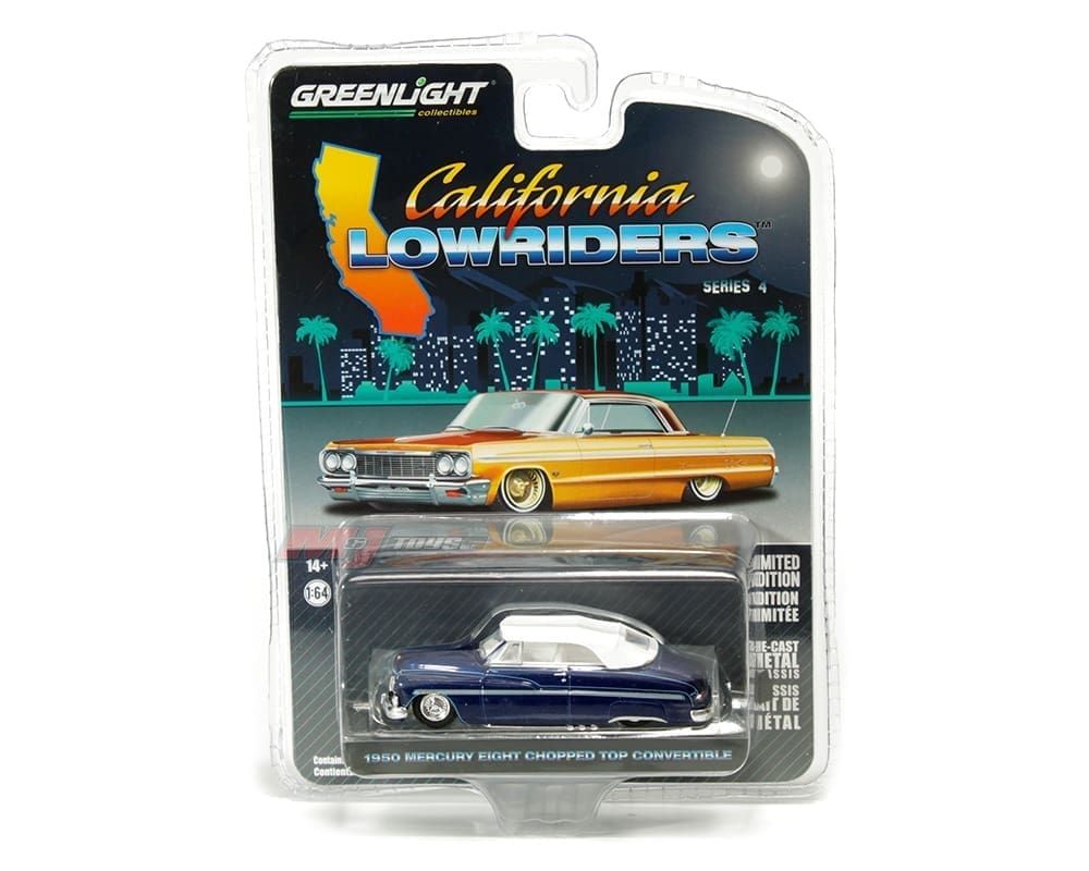 GREENLIGHT 1950 MERCURY EIGHT CHOPPED TOP CONVERTIBLE (63050-B) 1:64