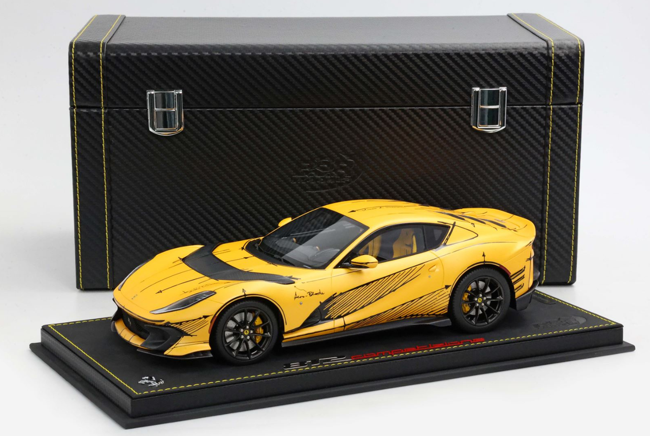1/18 BBR Ferrari 812 Competizione Blank Sheet Inspiration (Yellow Tristrato)