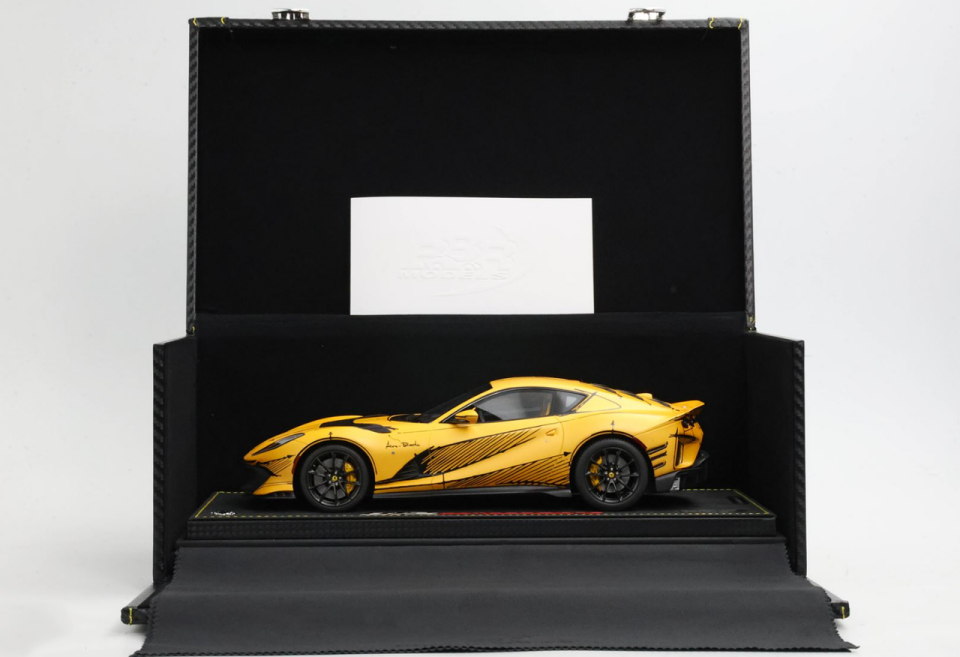 1/18 BBR Ferrari 812 Competizione Blank Sheet Inspiration (Yellow Tristrato)