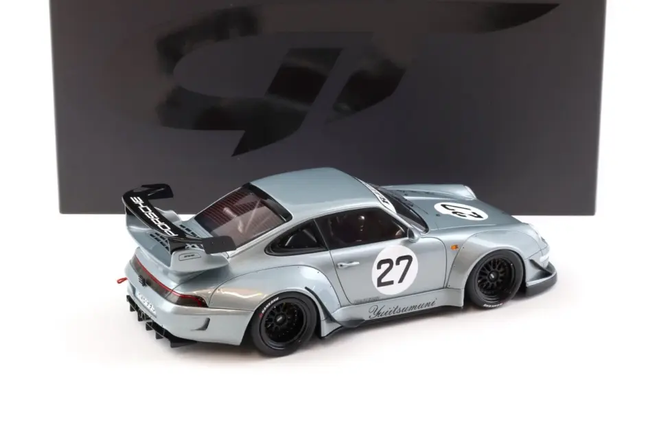1:18 GT Spirit 2024 Porsche 911 RWB #27 Yuiitsumuni Silver