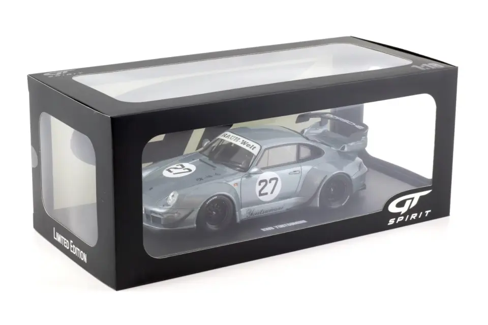 1:18 GT Spirit 2024 Porsche 911 RWB #27 Yuiitsumuni Silver