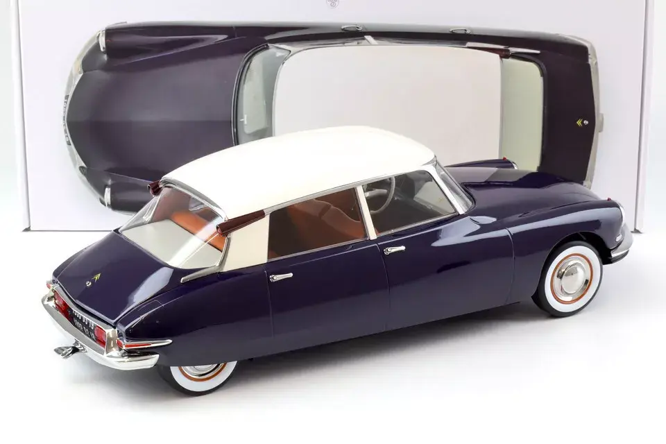 NOREV CITROEN DS 19 PURPLE AND CHAMPANGE 1955 1:12 (121579)