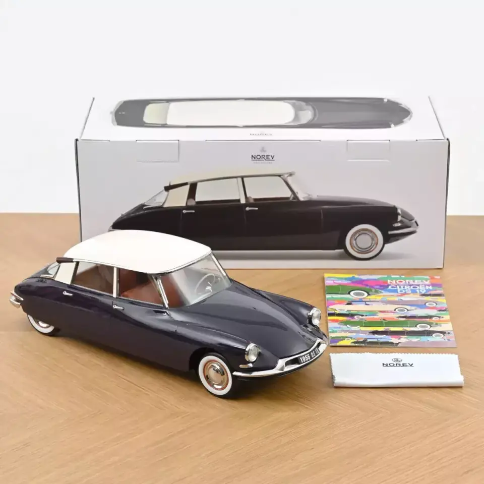 NOREV CITROEN DS 19 PURPLE AND CHAMPANGE 1955 1:12 (121579)