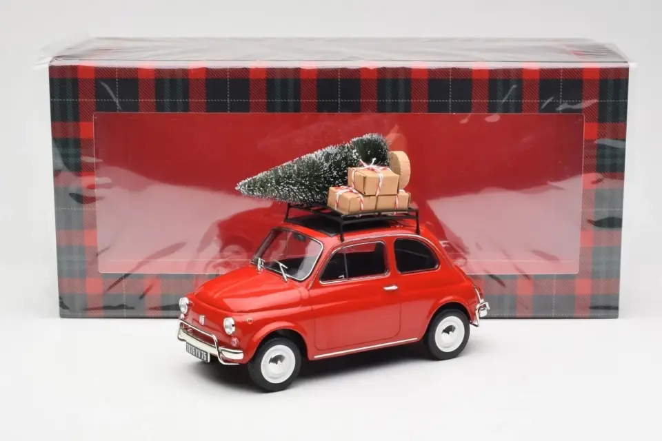 NOREV FIAT 500 L RED CHRISTMAS 1968 1:18
