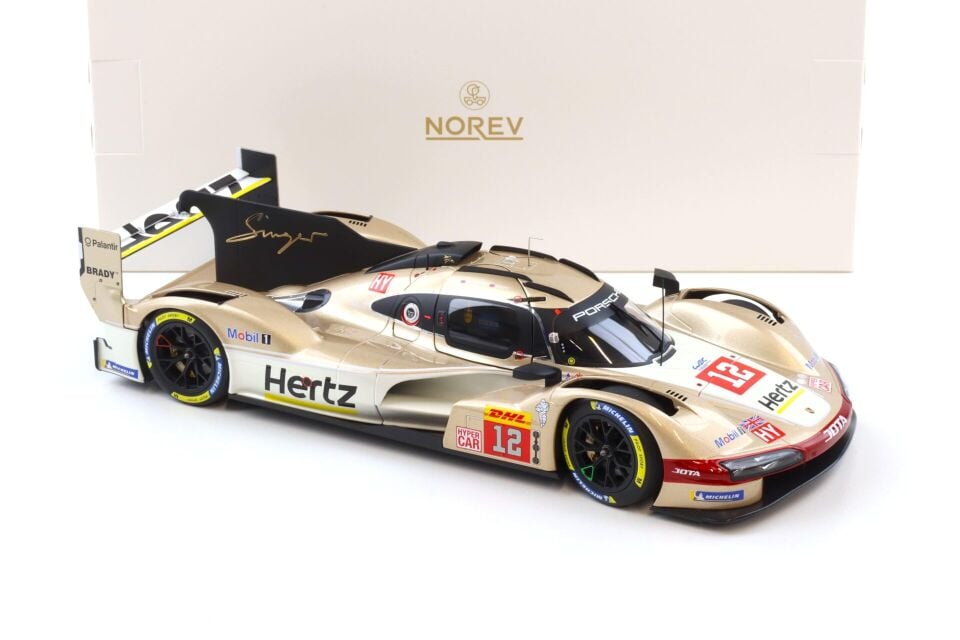 1:18 Norev Porsche 963 9RD 4.6L TURBO V8 TEAM HERTZ JOTA #12 WINNER 6h SPA 2024