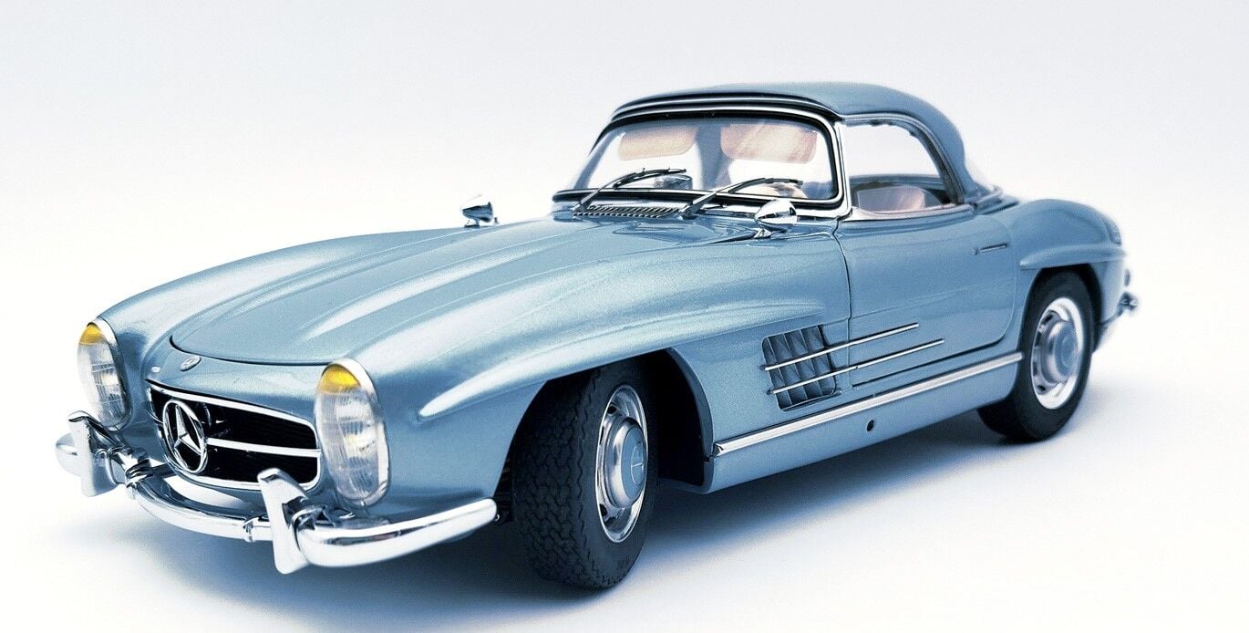 1:18 CMC Mercedes Benz 300 SL W198 Hardtop Blue