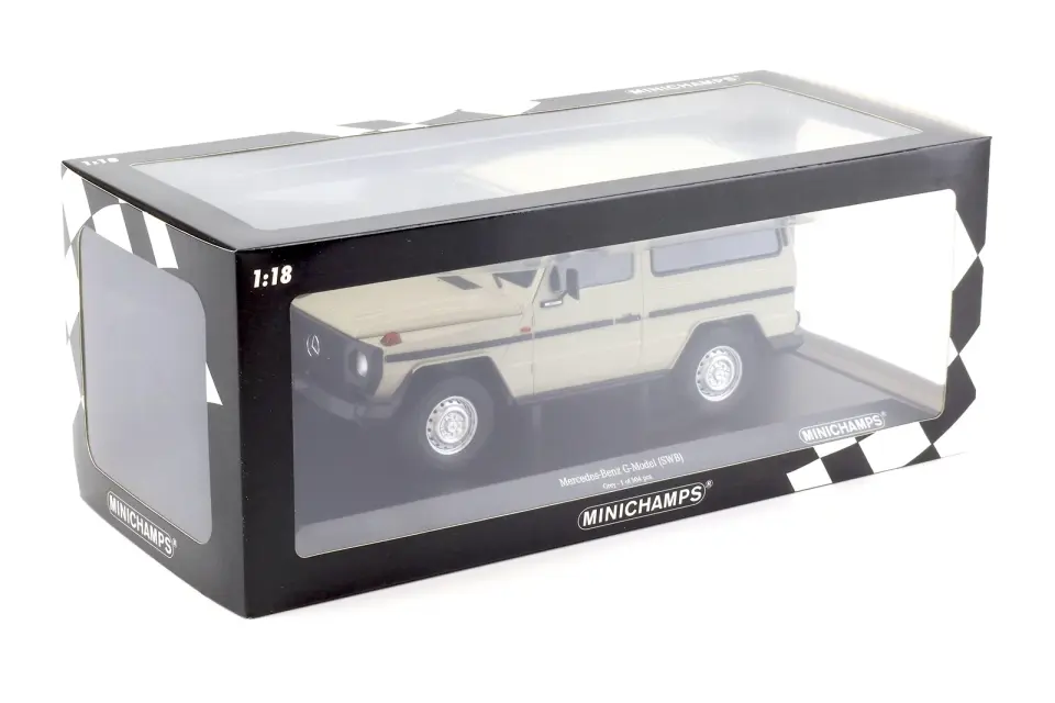 MINICHAMPS MERCEDES BENZ G-MODEL (SWB) GREY 1:18