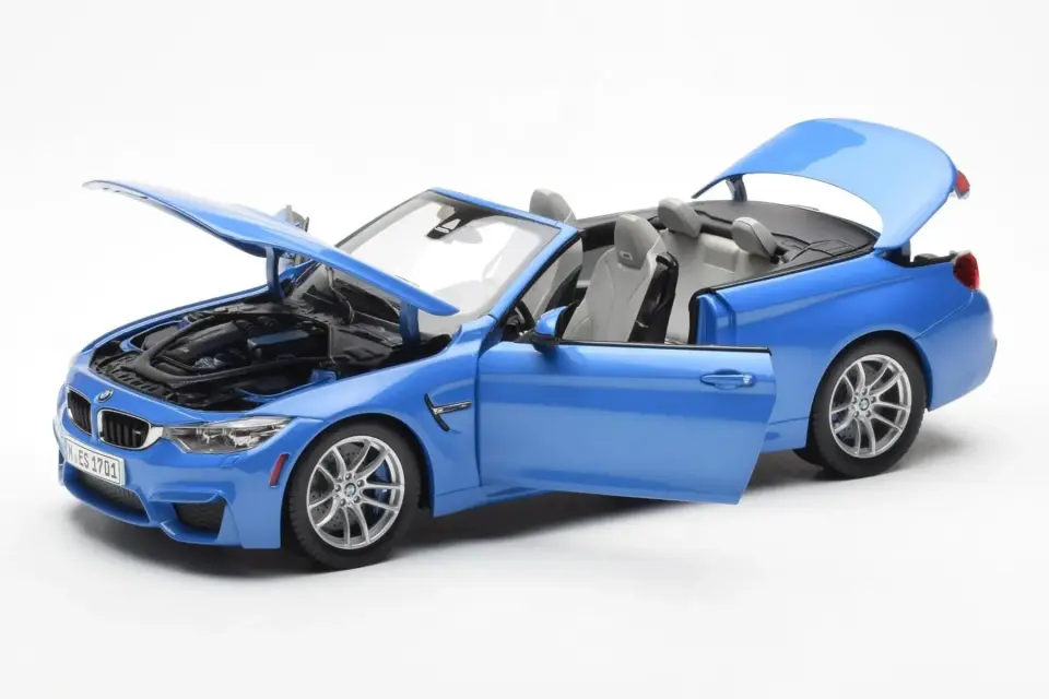 PARAGON BMW M4 (F82) CONVERTIBLE YAS MARINA BLUE 2015 1:18