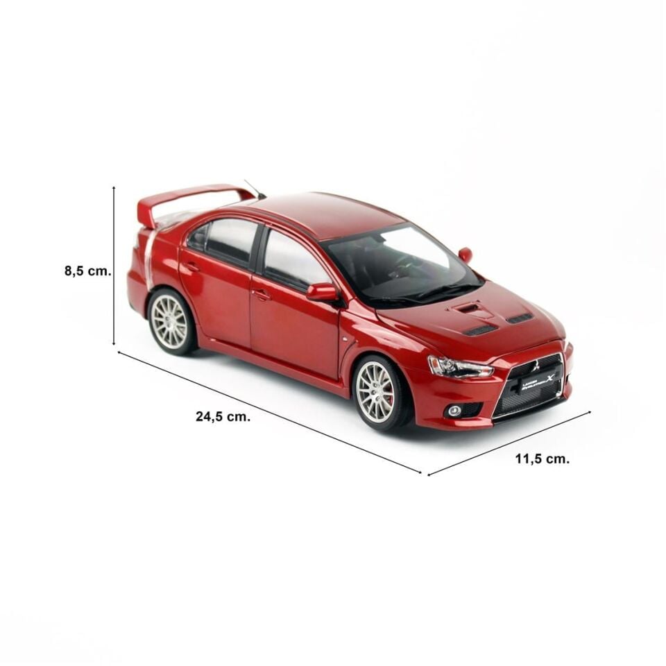 Sunstar 5822 1/18 Ölçek, Mitsubishi Lancer Evolution X, Kırmızı Metalik