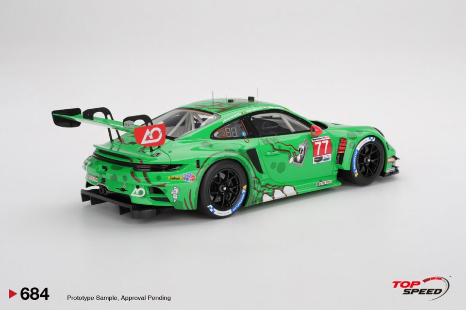 1:18 TopSpeed 2023 Porsche 911 GT3R Sebring 12 Hours No77