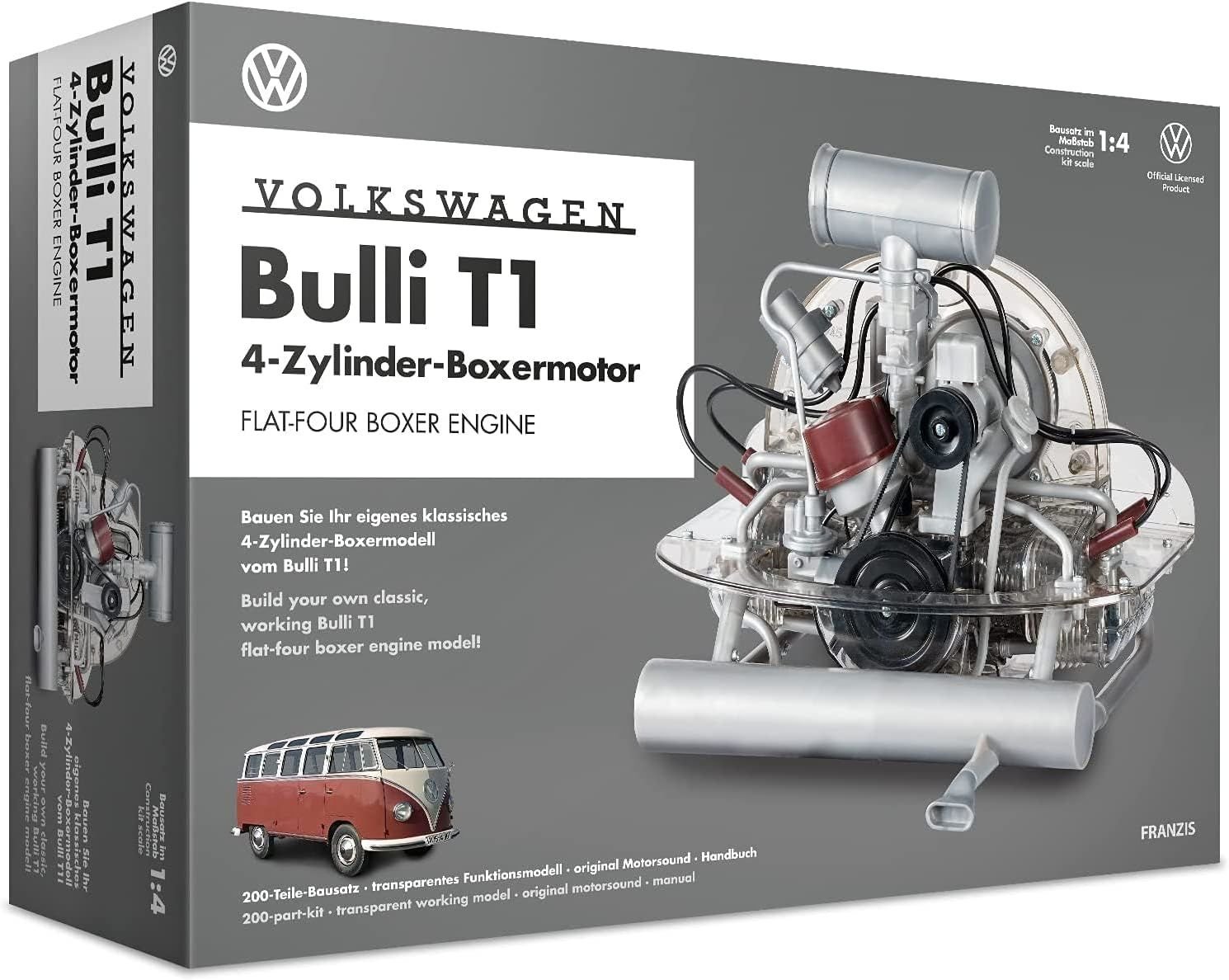 FRANZIS VW CAMPERVAN BULLİ T1 FLAT-FOUR 1:4