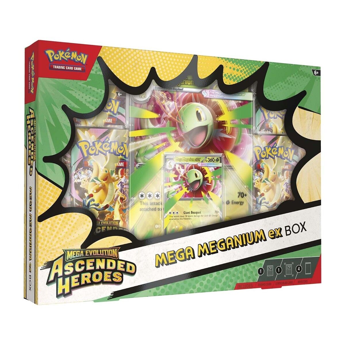 Pokémon TCG: Mega Evrim - Yükselmiş Kahramanlar Mega Meganium ex Kutusu