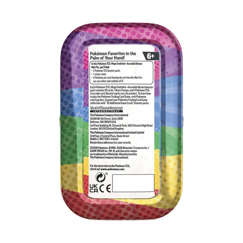 Pokémon TCG: Mega Evolution-Yükselmiş Kahramanlar Mini Tin (Clefairy ve Chikorita)