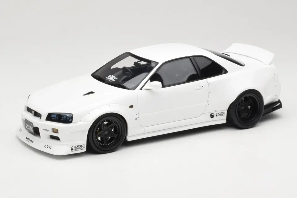OTTO NISSAN SKYLINE GT-R R34 KRC BODY KIT 1:18
