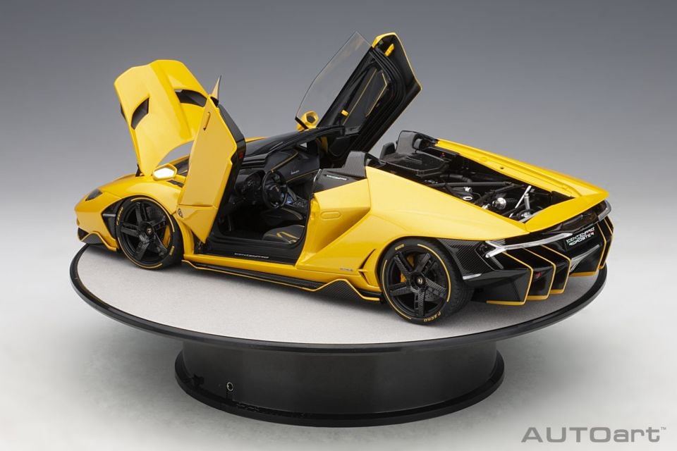 AUTOART ROTARY DISPLAY STAND 25.5CM (SILVER) (98015)