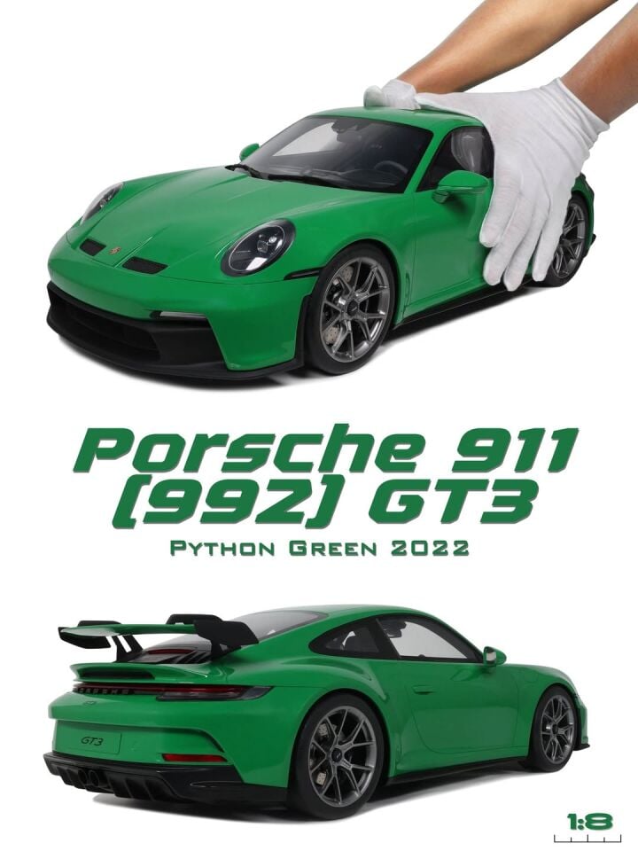 GT SPIRIT PORSCHE 911 (992) GT3 PYTHON GREEN 1:8